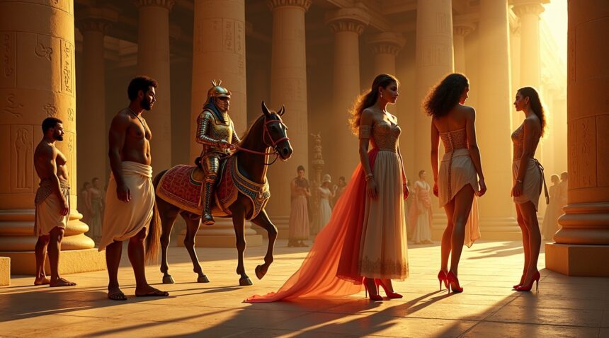 High heels were orginally made for men in ancient Egypt to show status and authority
