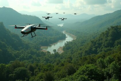 In Brazil, robots are planting up to 1,800 trees an hour using geotagging drones to monitor growth and accelerate large scale reforestation