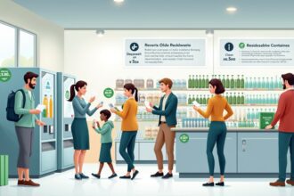 In Germany, you can return empty glass or plastic bottles at supermarkets and get cash back