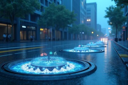 In South Korea, manhole covers are turning into mini hydro generators, producing electricity from rainwater that rush underground after storms