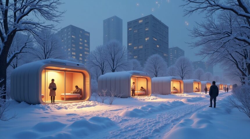 Japan builds solar heaters that store daytime heat and release it all night for the homeless