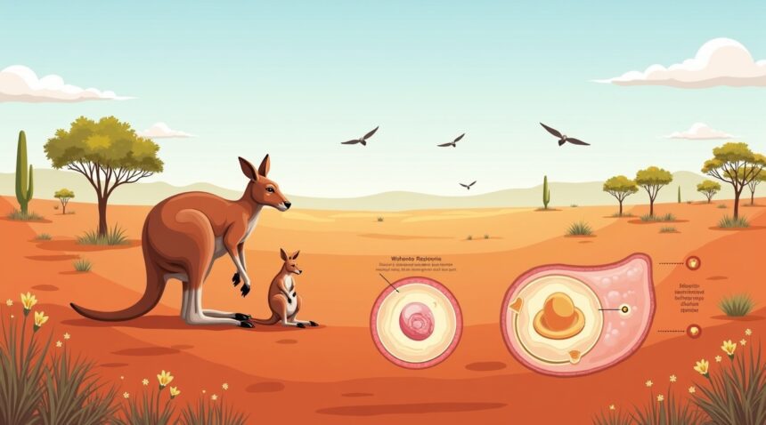 Kangaroos can pause pregnancies by 11months during harsh conditions, allowing them to give birth at the perfect time