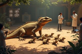 Komodo dragons can reproduce without mating by cloning themselves through a process called parthenogenesis