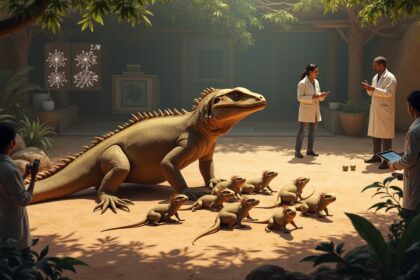 Komodo dragons can reproduce without mating by cloning themselves through a process called parthenogenesis