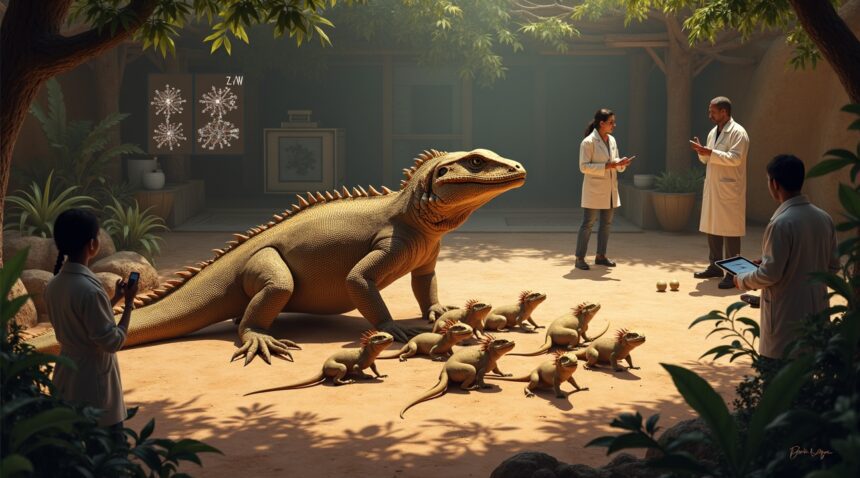 Komodo dragons can reproduce without mating by cloning themselves through a process called parthenogenesis