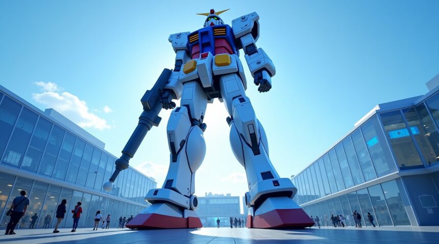 Life-size Gundam model kit welcomes visitors to Bandai's new interactive museum