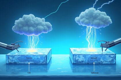 Physicists discover that ice produces electricity when bent or stretched