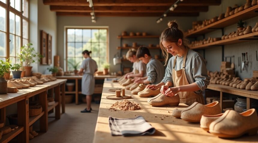 Portugal's cork factories donate offcuts for school shoes, every pair water resistant and handmade