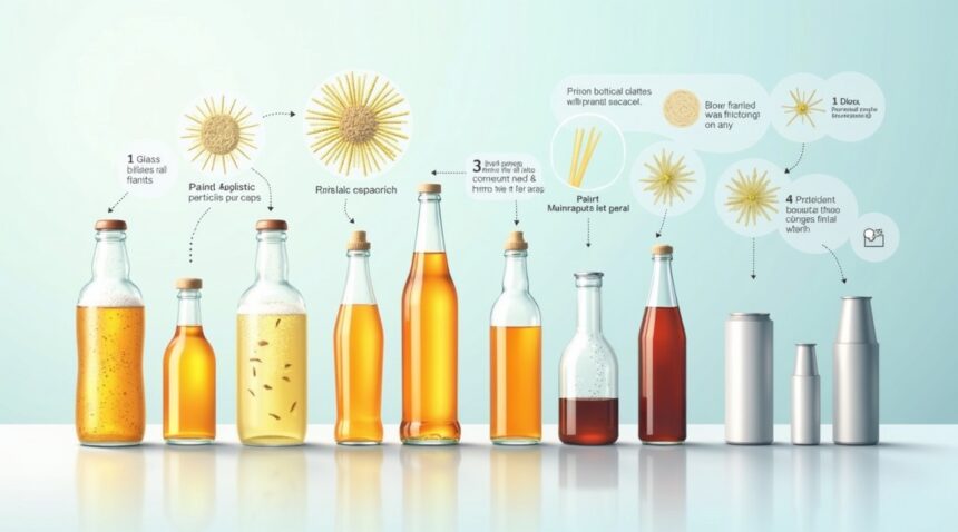 Study suggests glass bottles may release higher levels of microplastics into beverages than plastic