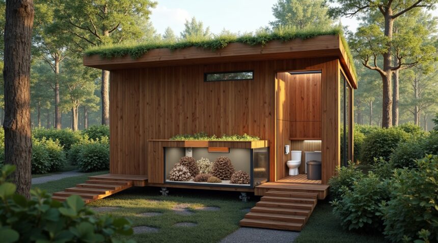 University of British Columbia develops a mushroom-powered waterless toilet that converts human waste into usable soil