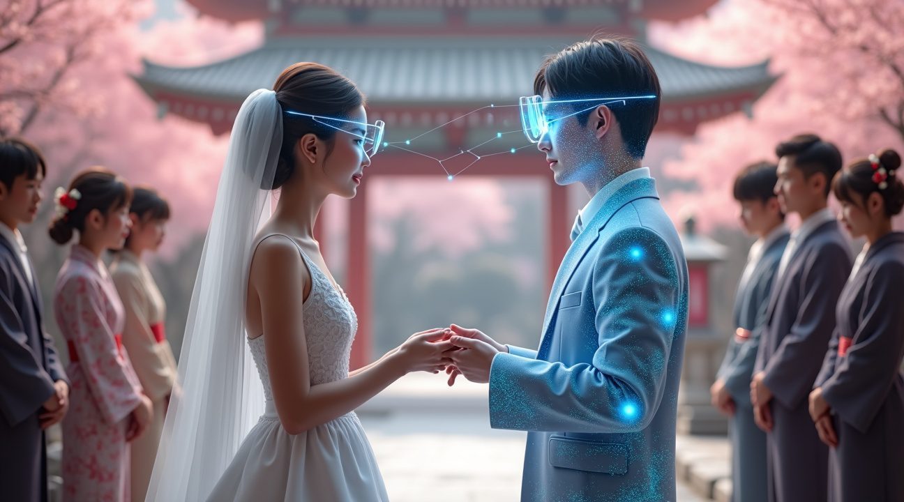 A japanese woman married her AI boyfriend after breaking up with her fiance