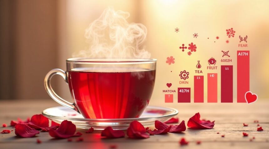 A study of 282 beverages revealed that hibiscus tea ranked highest in antioxidant content