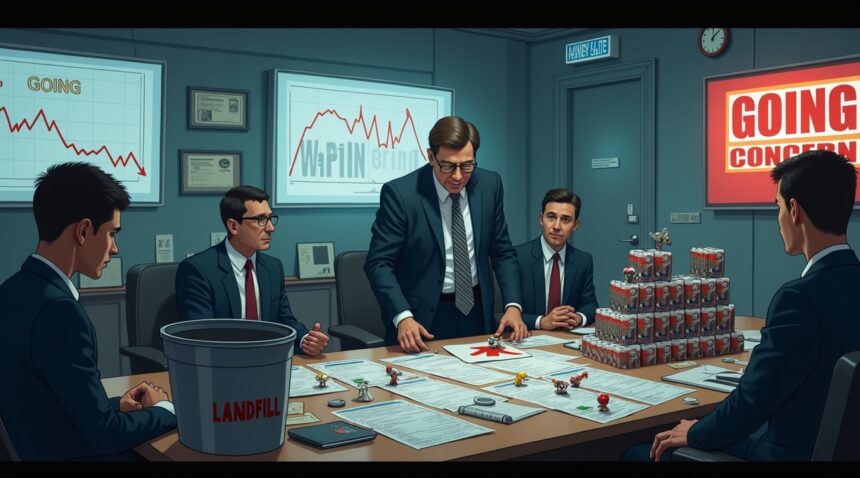 Funko, the company behind the popular Pop Vinyl figures, has admitted that it might not survive another year.