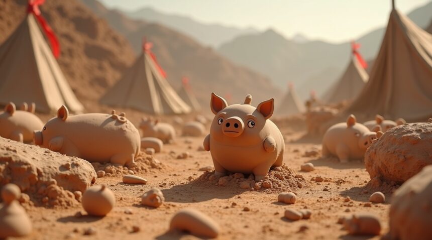 In 2020, archaeologists in Henan, China, unearthed a small clay pig figurine dating back over 3,000 years to the Shang Dynasty