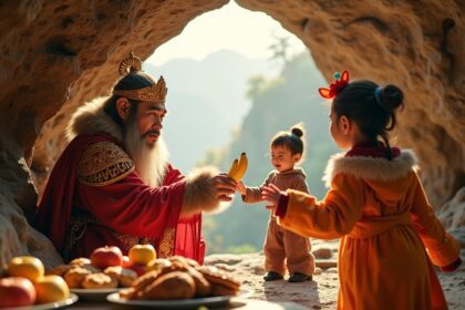 In China’s Hebei province, you can actually get paid to dress up as Sun Wukong, the legendary Monkey King and let tourists feed you for a few hours a day