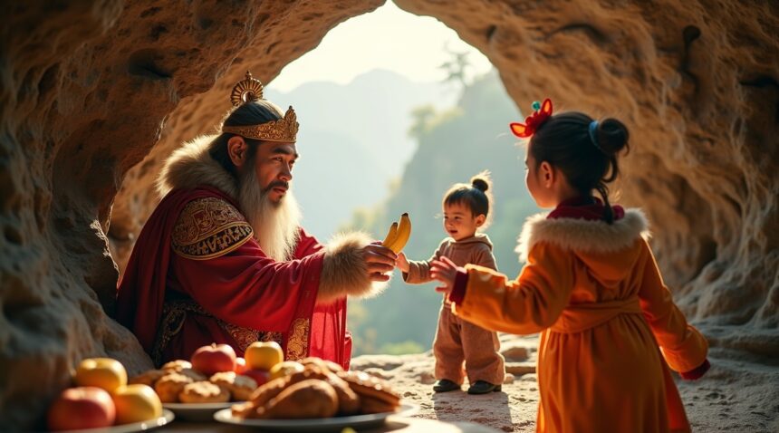 In China’s Hebei province, you can actually get paid to dress up as Sun Wukong, the legendary Monkey King and let tourists feed you for a few hours a day