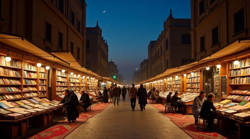 In Iraq, book markets often leave books out on the street overnight, completely unattended.