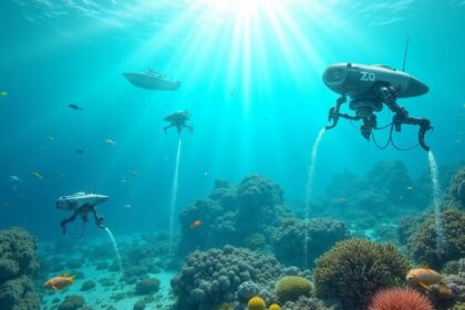Japan builds autonomous ocean robots that plant coral reefs and brings dead seas back to life