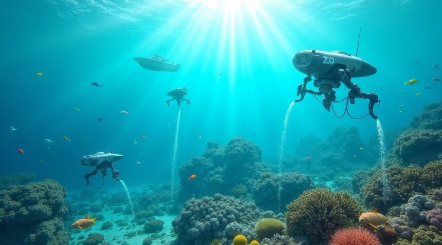 Japan builds autonomous ocean robots that plant coral reefs and brings dead seas back to life