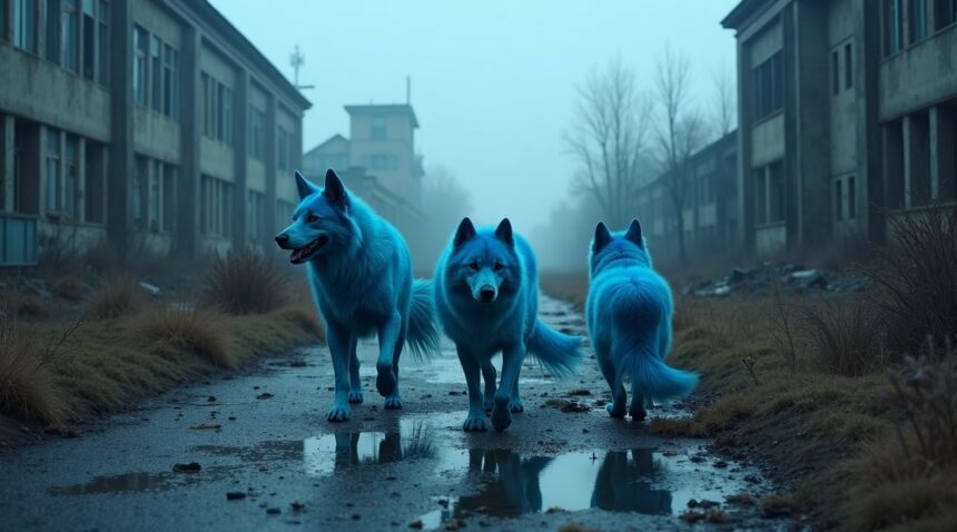 Mysterious blue dogs spotted near Chernobyl 39 years after world's deadliest nuclear disaster