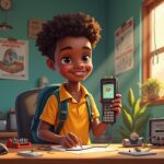 Namibian Teenager builds phone from recycled electronics that can call without a SIM card