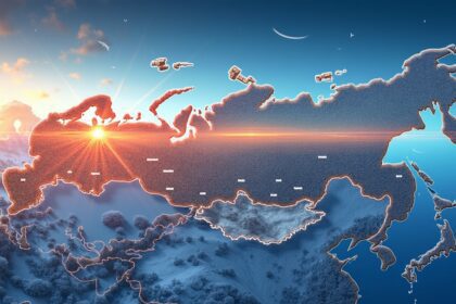 Russia is so large that it spans an incredible range of time zones