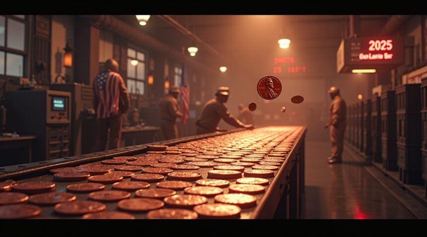 The United States ended production of the penny recently