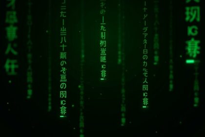 The iconic green falling code from the Matrix movie are actually Japanese sushi recipes