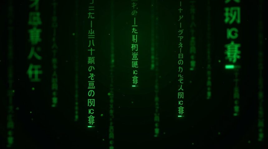 The iconic green falling code from the Matrix movie are actually Japanese sushi recipes