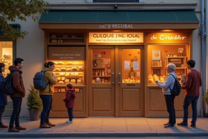 Unsold bakery loaves in France are often left in community boxes for people to pick up freely